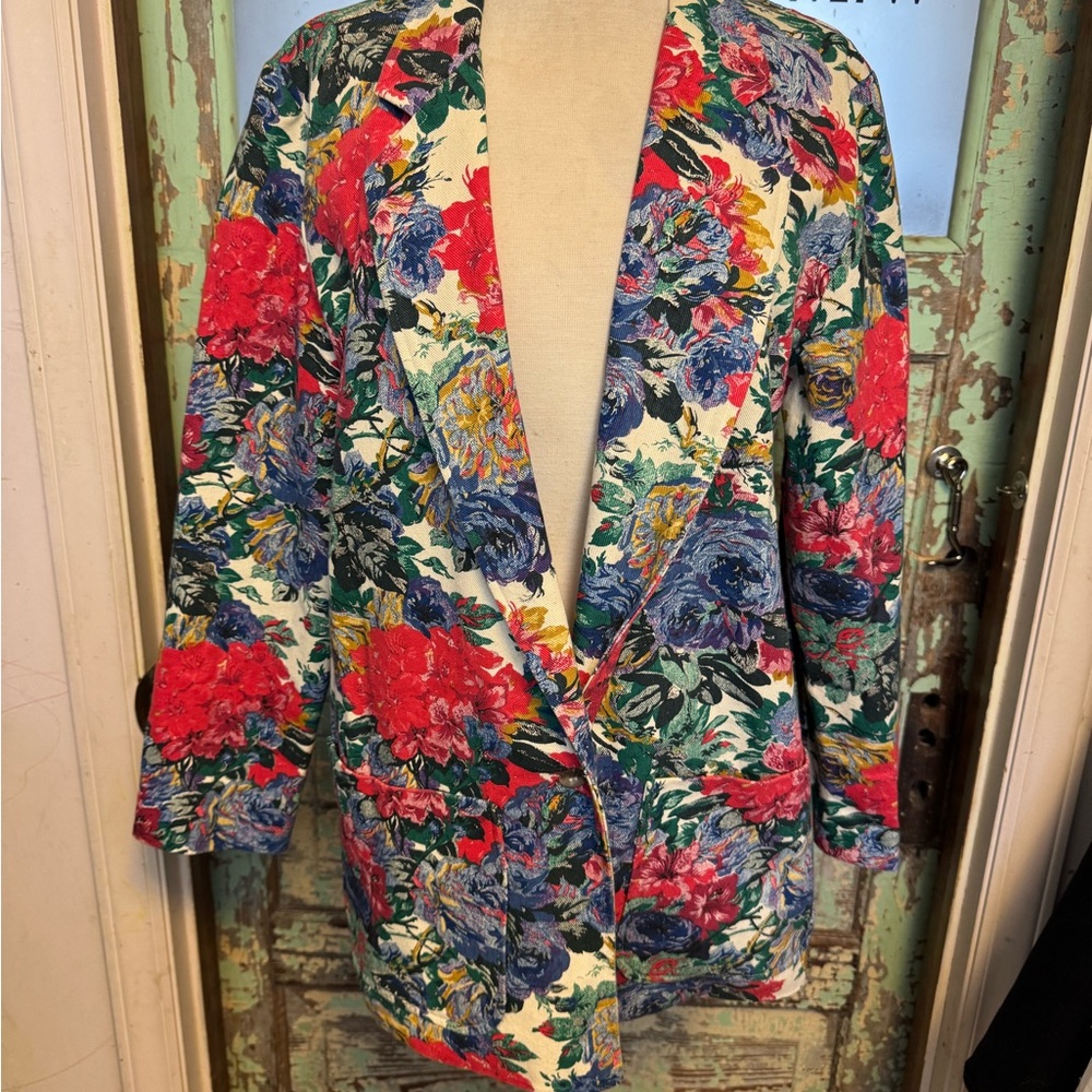 Colorful Floral Women's Blazer